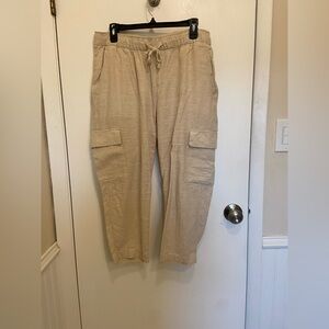 Gap Women’s linen cargo pants